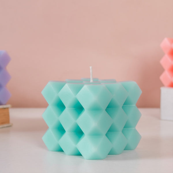 Geometric Wax Candle - Candle | Living room decor ideas