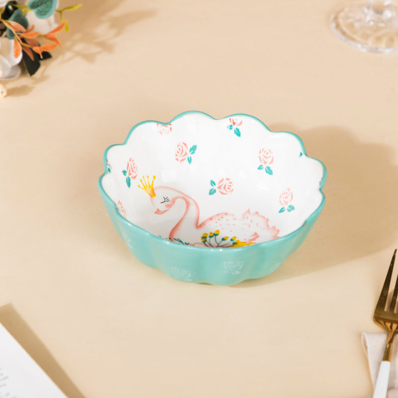 Swan Snack Bowl 400 ml - Bowl,ceramic bowl, snack bowls, curry bowl, popcorn bowls | Bowls for dining table & home decor