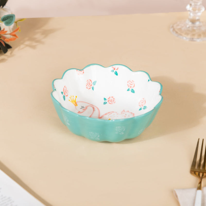 Swan Snack Bowl 400 ml - Bowl,ceramic bowl, snack bowls, curry bowl, popcorn bowls | Bowls for dining table & home decor