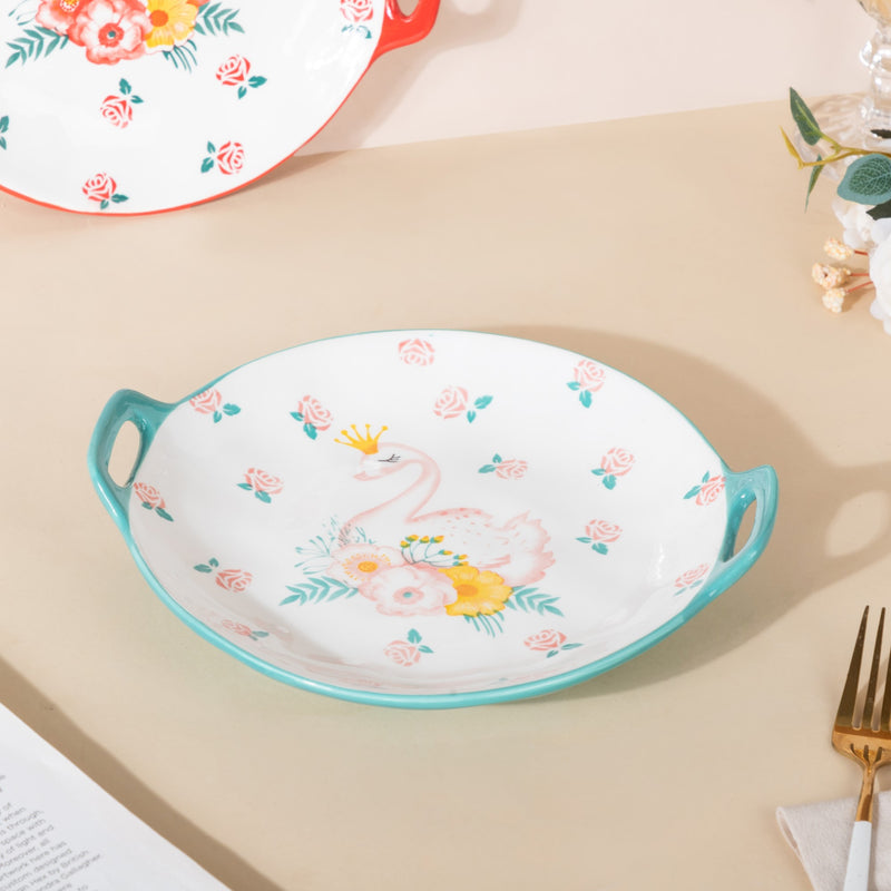 Swan Round Dish - Serving plate, snack plate, dessert plate | Plates for dining & home decor