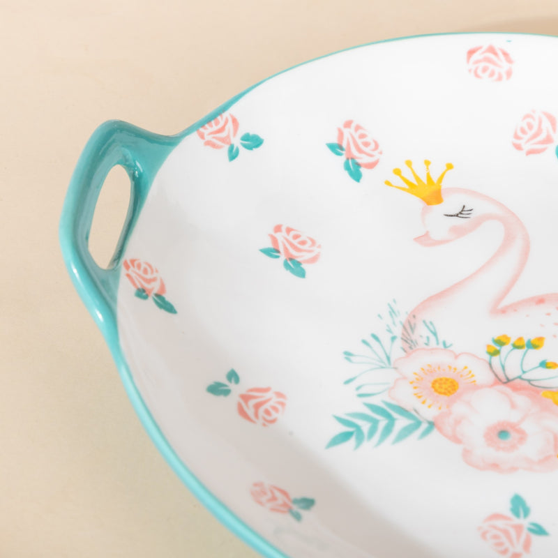 Swan Round Dish - Serving plate, snack plate, dessert plate | Plates for dining & home decor