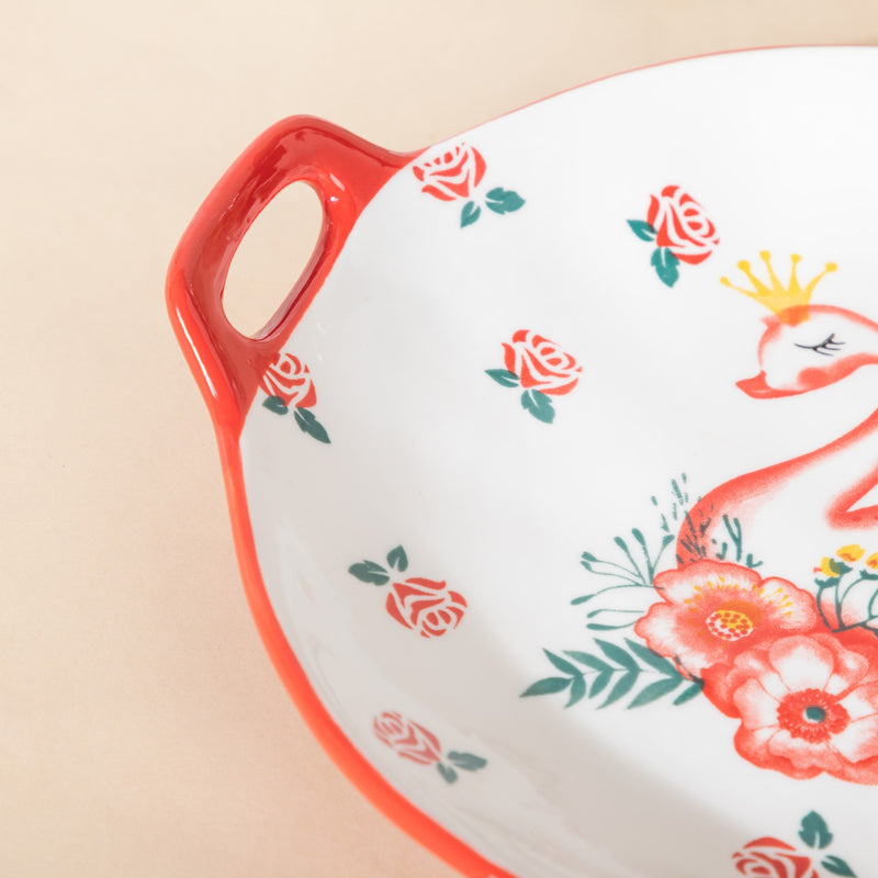 Swan Round Dish - Serving plate, snack plate, dessert plate | Plates for dining & home decor