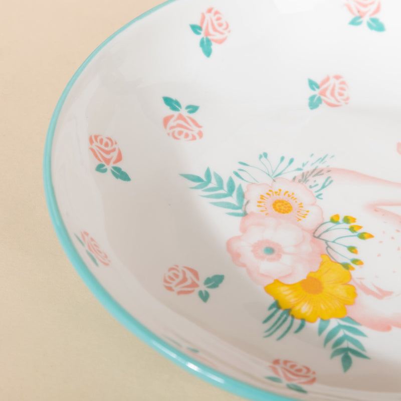 Swan Dinner Plate - Serving plate, snack plate, ceramic dinner plates| Plates for dining table & home decor