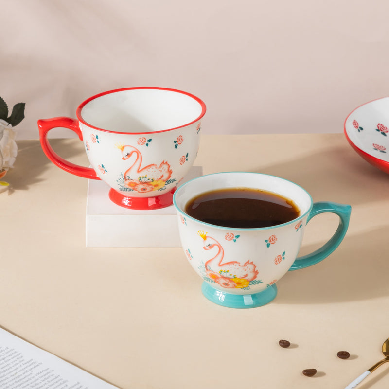 Swan Teacup- Tea cup, coffee cup, cup for tea | Cups and Mugs for Office Table & Home Decoration
