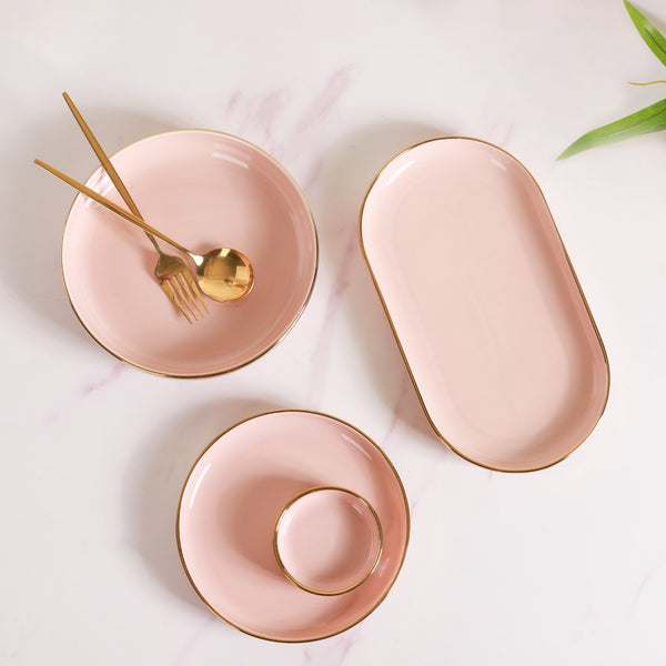 VERA Pink Plates - Serving plate, snack plate, dessert plate | Plates for dining & home decor