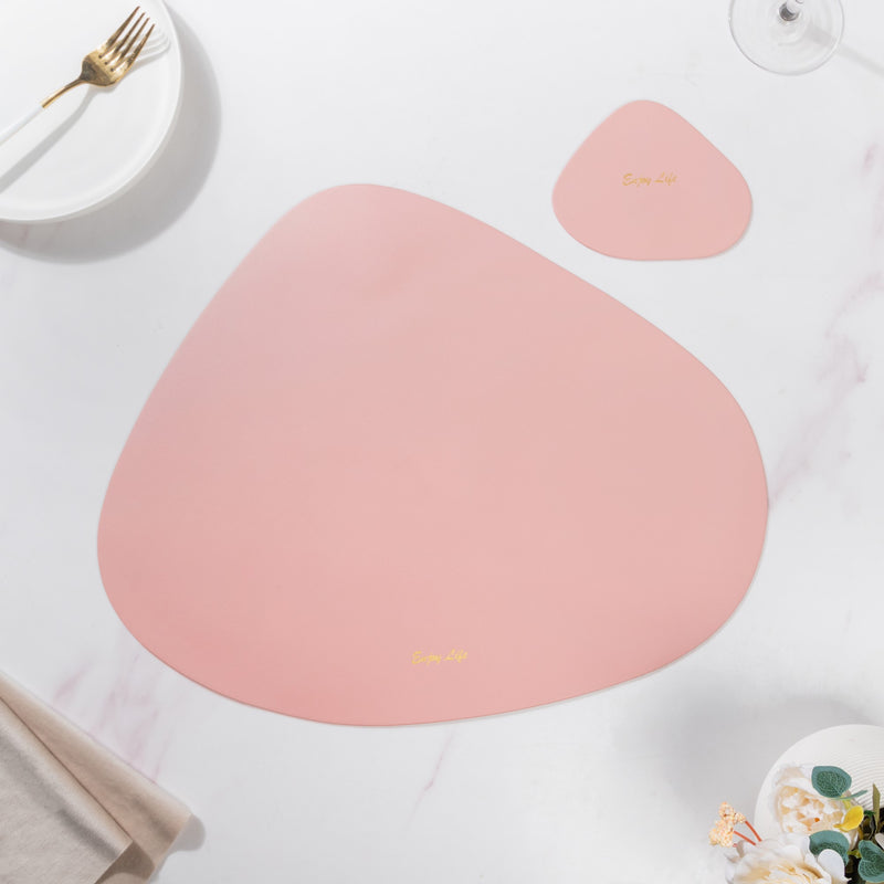 Leather Mat And Coaster Set