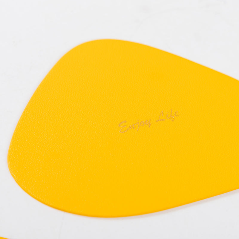 Leather Mat And Coaster Set