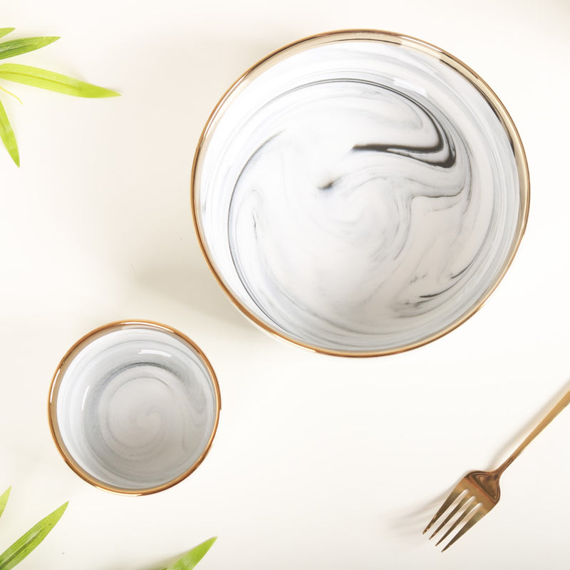 Marble Bowls - Bowl, ceramic bowl, serving bowls, noodle bowl, salad bowls, bowl for snacks, large serving bowl | Bowls for dining table & home decor