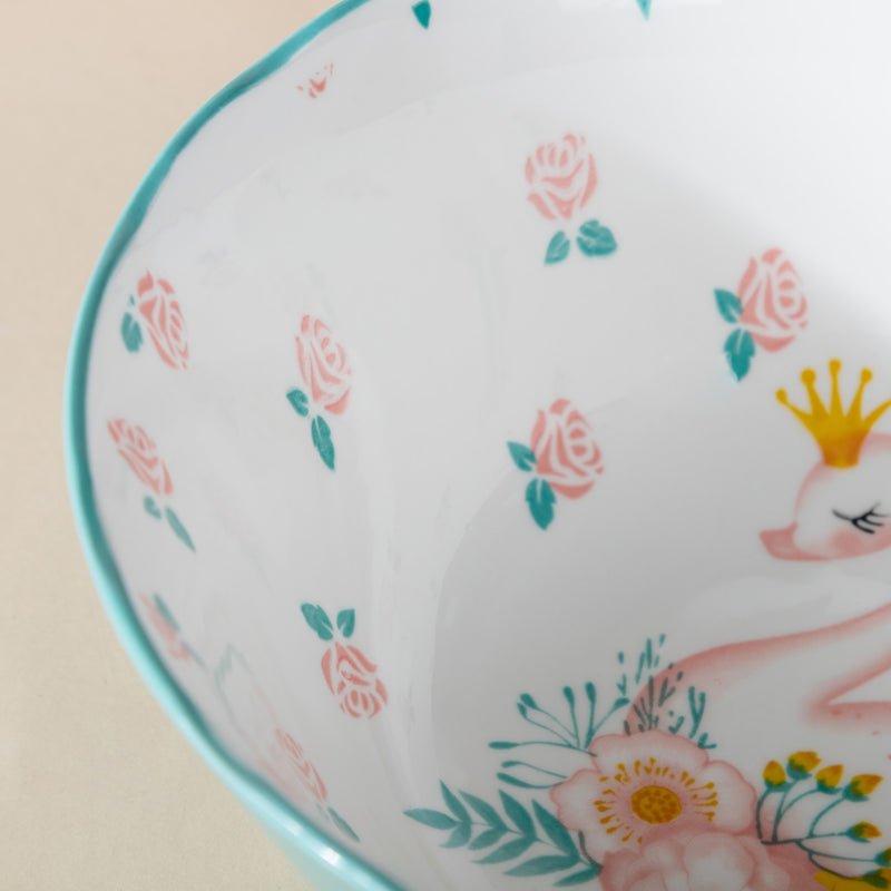 Swan Curry Bowl 1l - Bowl, ceramic bowl, serving bowls, noodle bowl, salad bowls, bowl for snacks, large serving bowl | Bowls for dining table & home decor