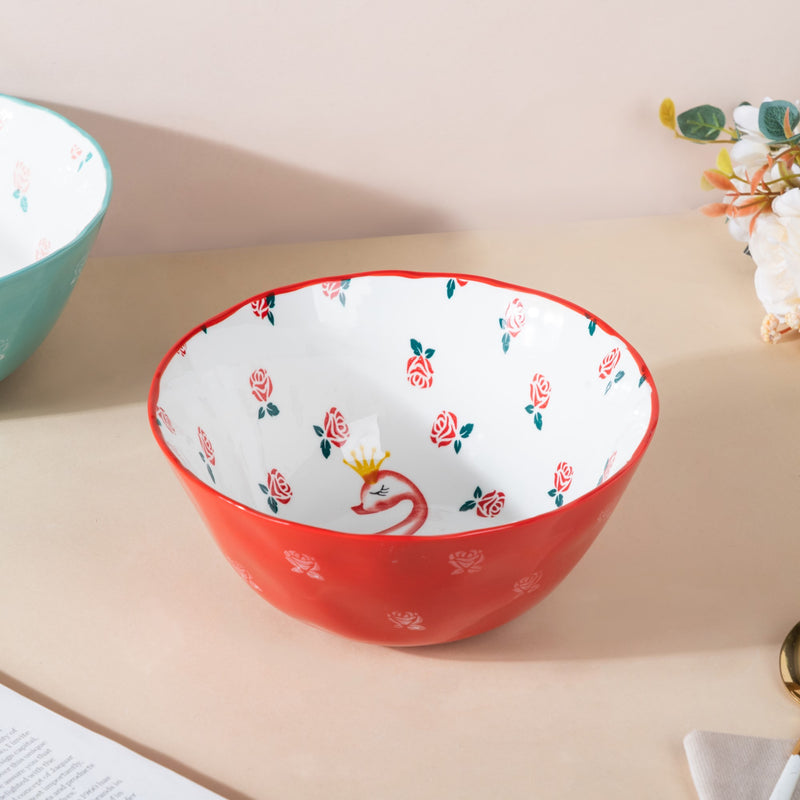 Swan Curry Bowl 1l - Bowl, ceramic bowl, serving bowls, noodle bowl, salad bowls, bowl for snacks, large serving bowl | Bowls for dining table & home decor
