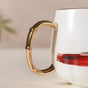 Abstract Golden Handle Cup- Mug for coffee, tea mug, cappuccino mug | Cups and Mugs for Coffee Table & Home Decor