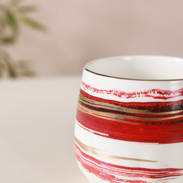Abstract Golden Handle Cup- Mug for coffee, tea mug, cappuccino mug | Cups and Mugs for Coffee Table & Home Decor