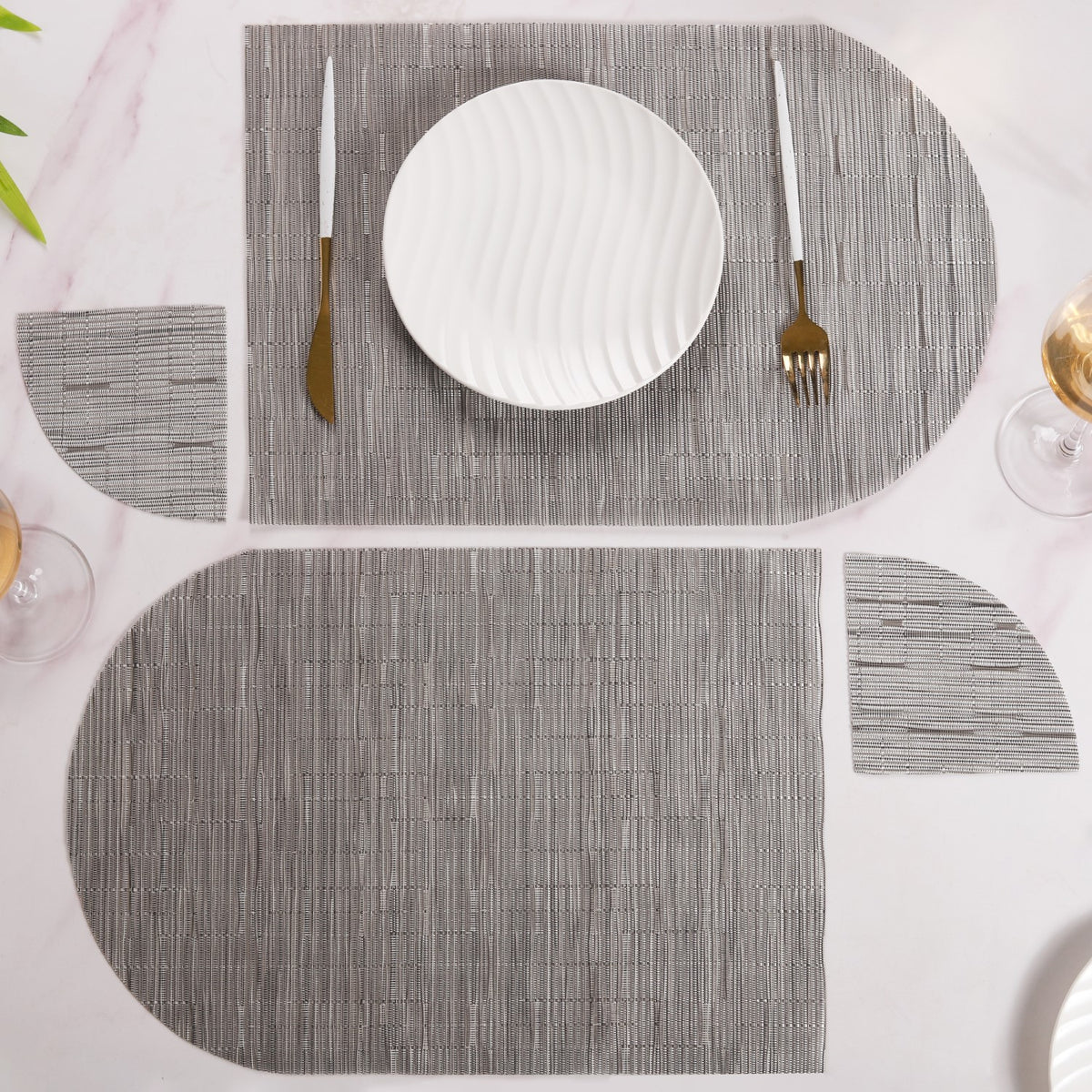 Patterned Coaster and Placemat Set