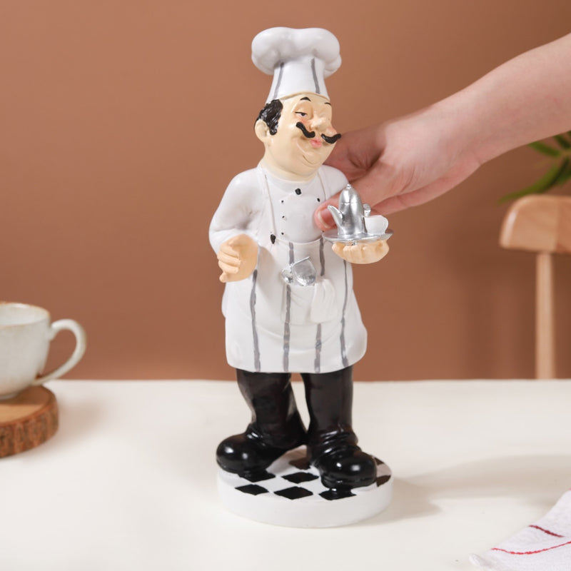 Tea Serving Chef Decor - Showpiece | Home decor item | Room decoration item
