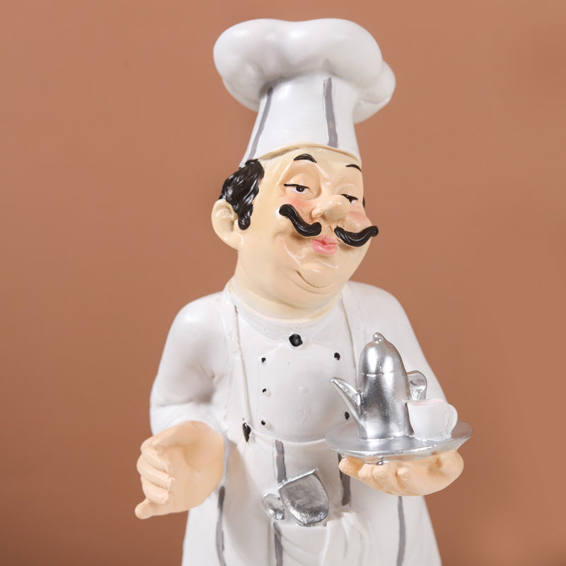 Tea Serving Chef Decor - Showpiece | Home decor item | Room decoration item