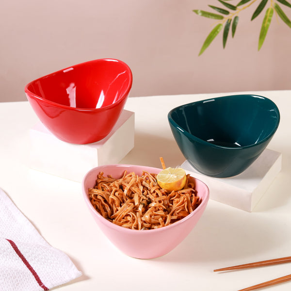 Ceramic Contemporary Bowl Small 400 ml - Bowl, soup bowl, ceramic bowl, snack bowls, curry bowl, popcorn bowls | Bowls for dining table & home decor
