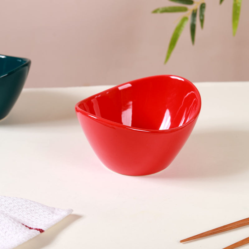 Ceramic Contemporary Bowl Small 400 ml - Bowl, soup bowl, ceramic bowl, snack bowls, curry bowl, popcorn bowls | Bowls for dining table & home decor