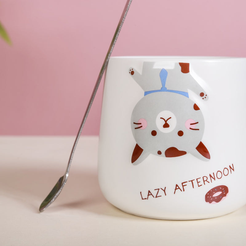 Cartoon Mug With Lid- Mug for coffee, tea mug, cappuccino mug | Cups and Mugs for Coffee Table & Home Decor
