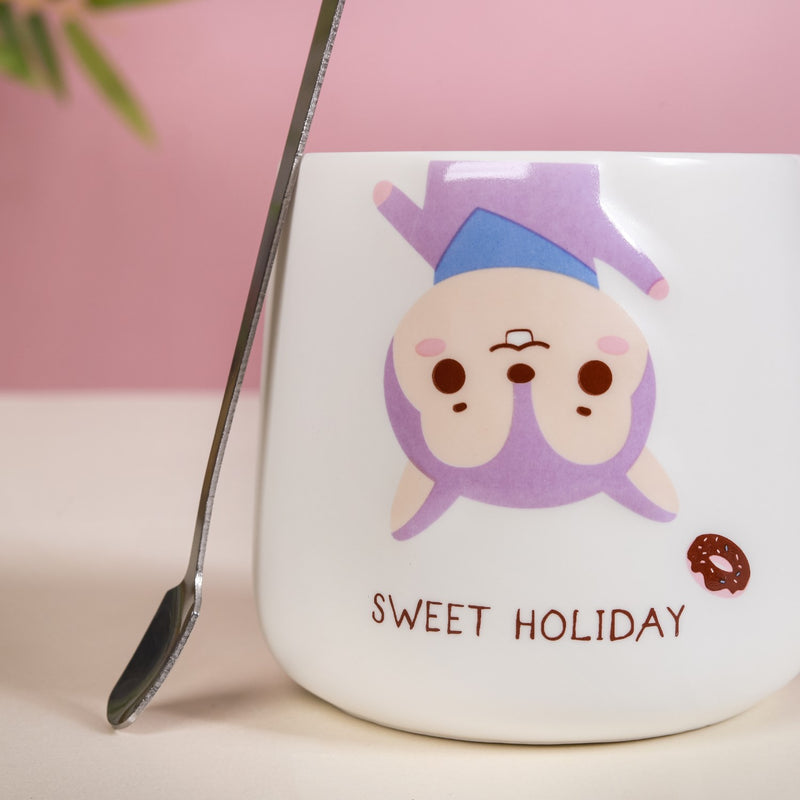 Cartoon Mug With Lid- Mug for coffee, tea mug, cappuccino mug | Cups and Mugs for Coffee Table & Home Decor