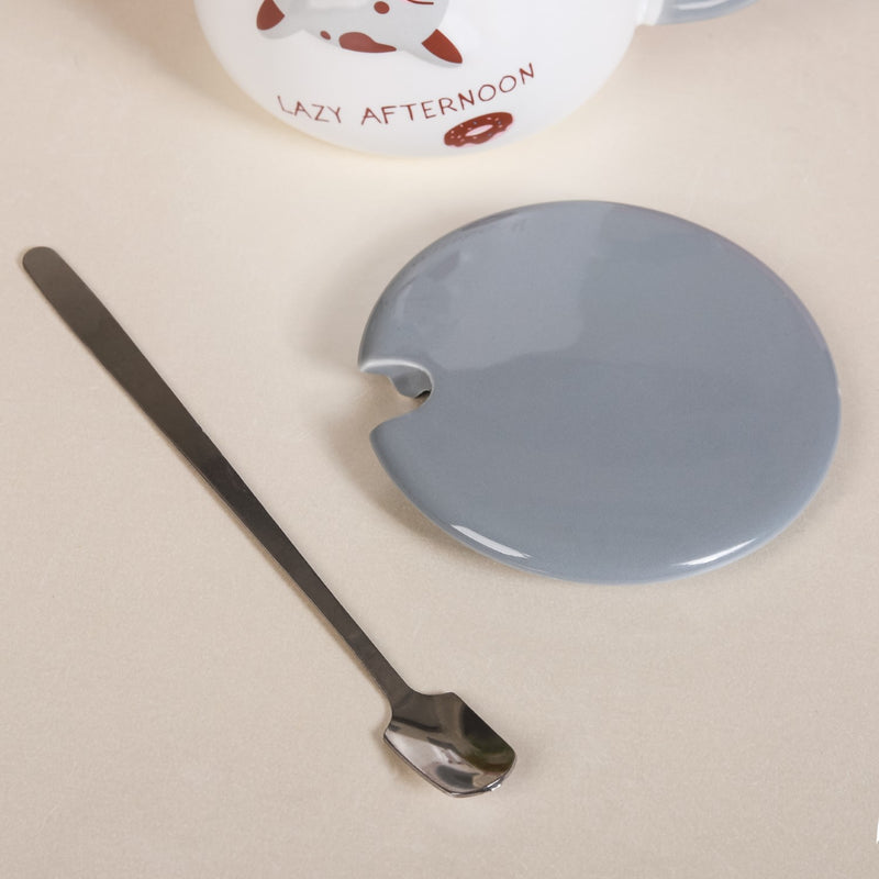 Cartoon Mug With Lid- Mug for coffee, tea mug, cappuccino mug | Cups and Mugs for Coffee Table & Home Decor