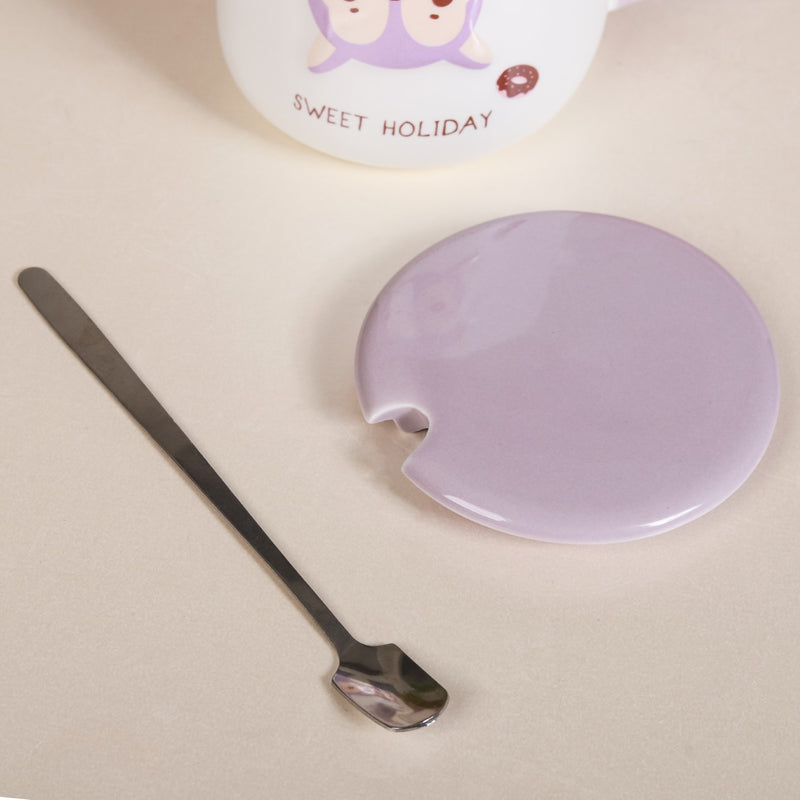 Cartoon Mug With Lid- Mug for coffee, tea mug, cappuccino mug | Cups and Mugs for Coffee Table & Home Decor