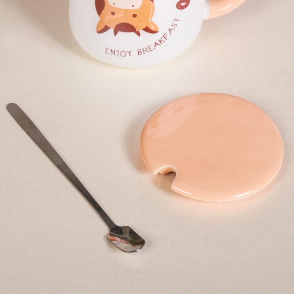 Cartoon Mug With Lid- Mug for coffee, tea mug, cappuccino mug | Cups and Mugs for Coffee Table & Home Decor