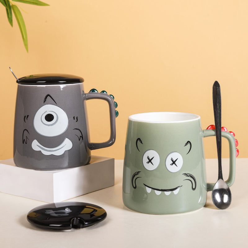 Funky Faces Mug- Mug for coffee, tea mug, cappuccino mug | Cups and Mugs for Coffee Table & Home Decor