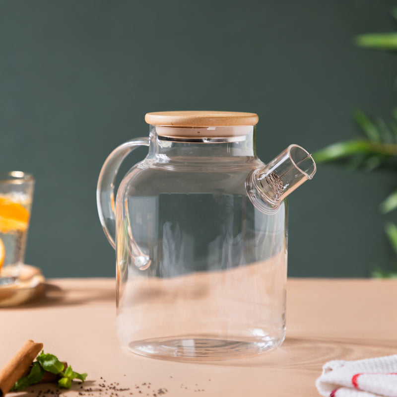 Glass Tea Kettle - Tea kettle, glass jar kettle, glass teapot | Kettle for Dining table & Home decor