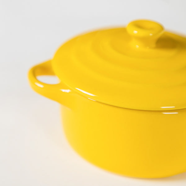 Ceramic Casserole Yellow - Baking Dish