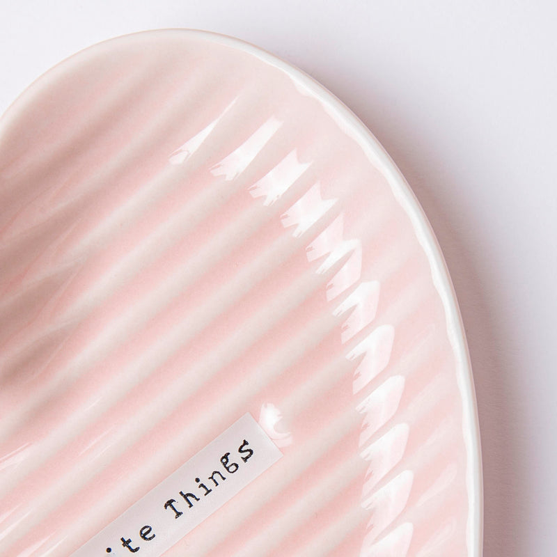 Small Heart Starter Plate Pink - Ceramic platter, serving platter, fruit platter | Plates for dining table & home decor