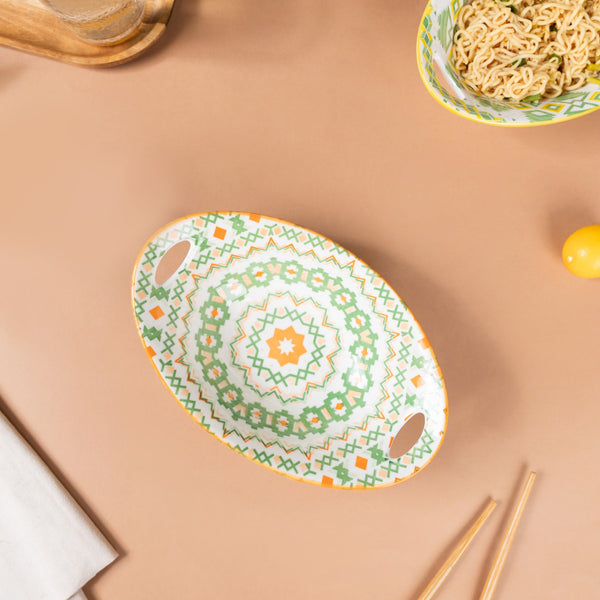 Mandala Criss-Cross Baking Dish With Handle