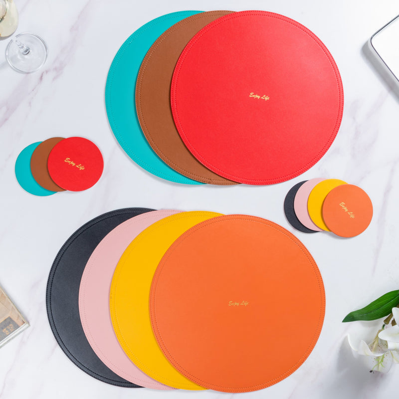 Round Mat And Coaster Set