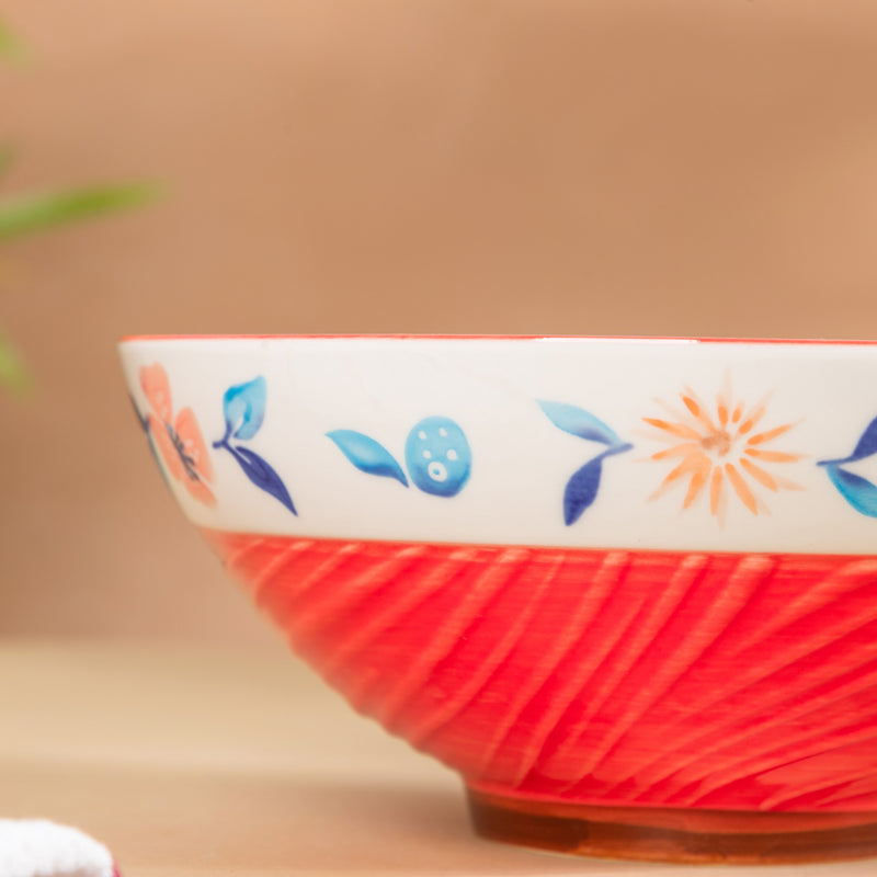 Colorful Serving Bowl - Large - Bowl, ceramic bowl, serving bowls, noodle bowl, salad bowls, bowl for snacks, large serving bowl | Bowls for dining table & home decor