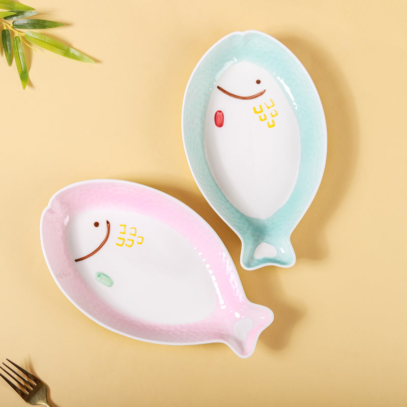 Long Fish Plate - Ceramic platter, serving platter, fruit platter | Plates for dining table & home decor