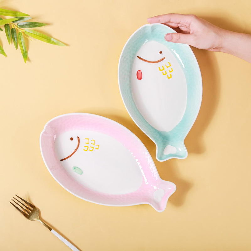 Long Fish Plate - Ceramic platter, serving platter, fruit platter | Plates for dining table & home decor