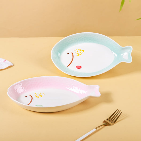 Long Fish Plate - Ceramic platter, serving platter, fruit platter | Plates for dining table & home decor