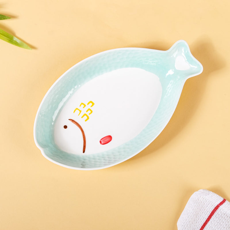 Long Fish Plate - Ceramic platter, serving platter, fruit platter | Plates for dining table & home decor