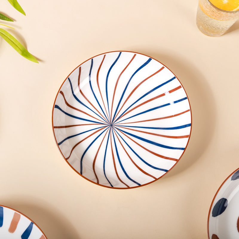 Meraki Ceramic Deep Dish - Serving plate, pasta plate, lunch plate, deep plate | Plates for dining table & home decor