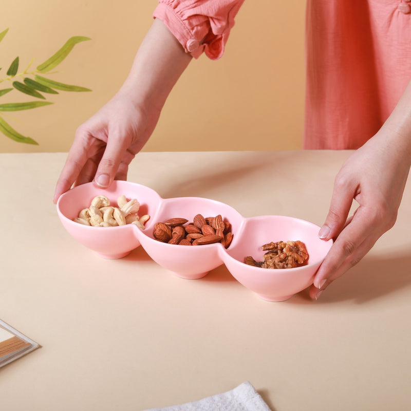 Snack Dish - Bowls, snack serving bowls, section bowls, fancy serving bowls, small serving bowls | Bowls for dining table & home decor
