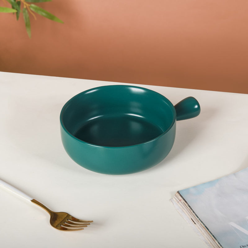 Bowl with Handle - Ceramic bowl, salad bowls, snack bowls | Bowls for dining table & home decor