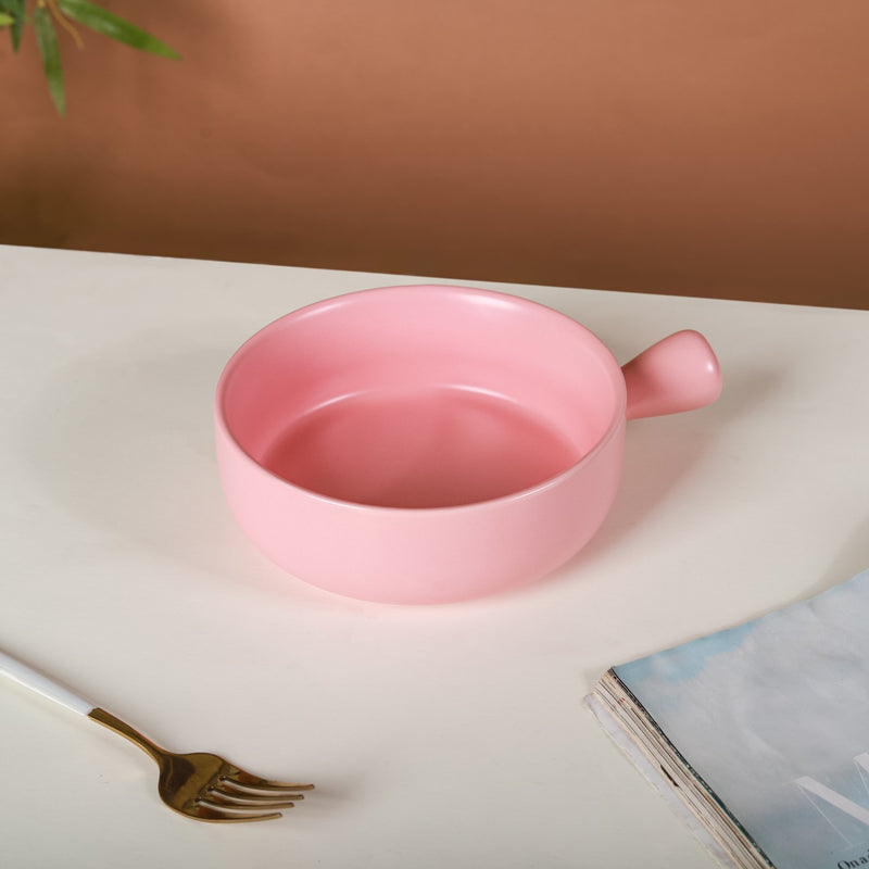 Bowl with Handle - Ceramic bowl, salad bowls, snack bowls | Bowls for dining table & home decor