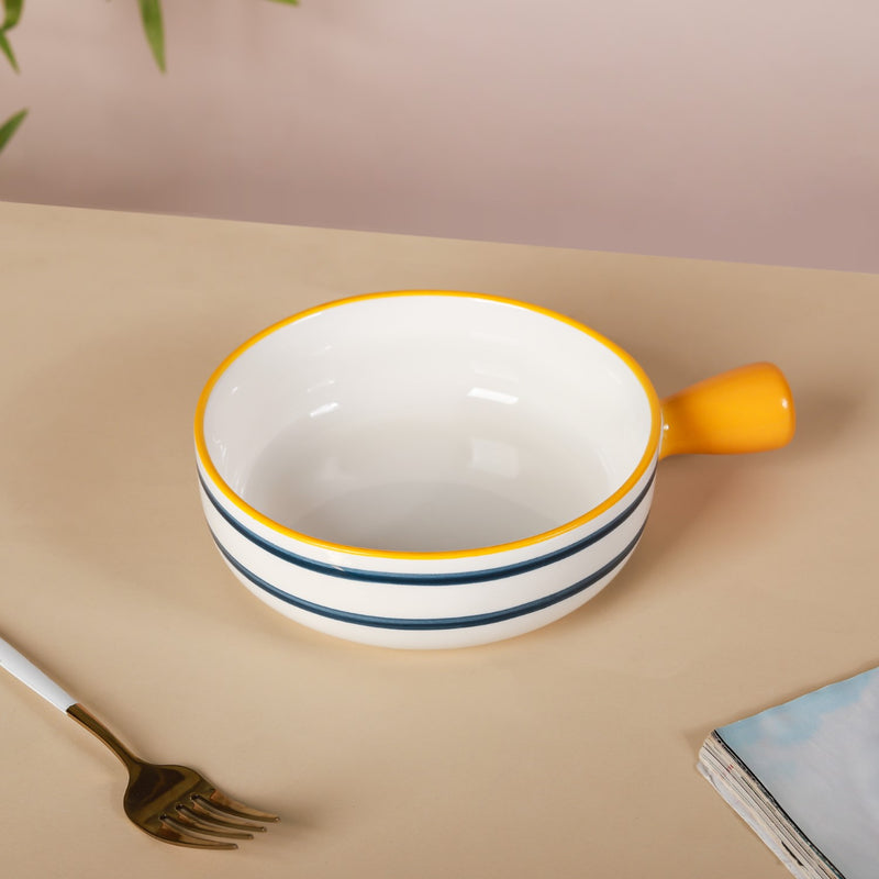 Snack Bowl With Handle Nitori - Ceramic bowl, salad bowls, snack bowls, bowl with handle, oven bowl | Bowls for dining table & home decor