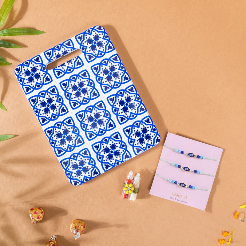 Rakhi Platter Hamper Set Of 4 For Him & Her