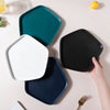 GEOMETRIC Pentagon Plates - Serving plate, lunch plate, ceramic dinner plates| Plates for dining table & home decor