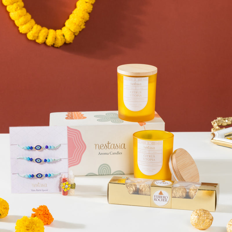Candle Raksha Bandhan Gift Set Of 4