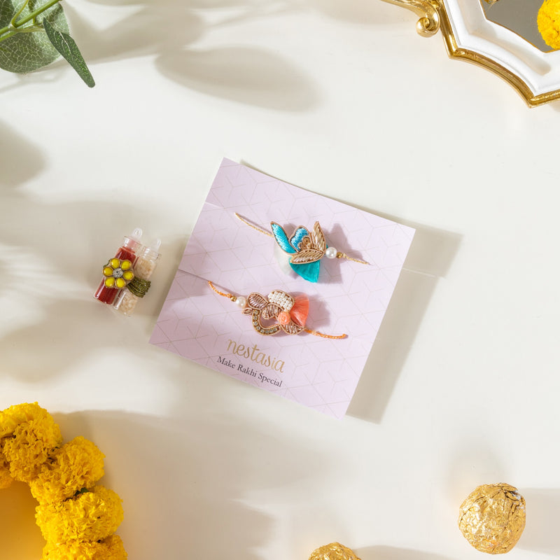 Morning Cuppa Rakhi Gift Hamper Set Of 4