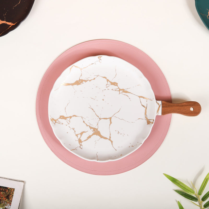 Marble Serving Pan - Ceramic platter, serving platter, fruit platter | Plates for dining table & home decor