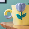 Tulip Coffee Mug Yellow Set of 2 330ml- Mug for coffee, tea mug, cappuccino mug | Cups and Mugs for Coffee Table & Home Decor