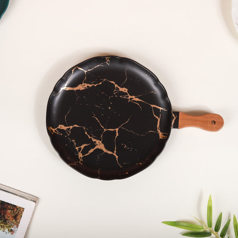 Marble Serving Pan - Ceramic platter, serving platter, fruit platter | Plates for dining table & home decor