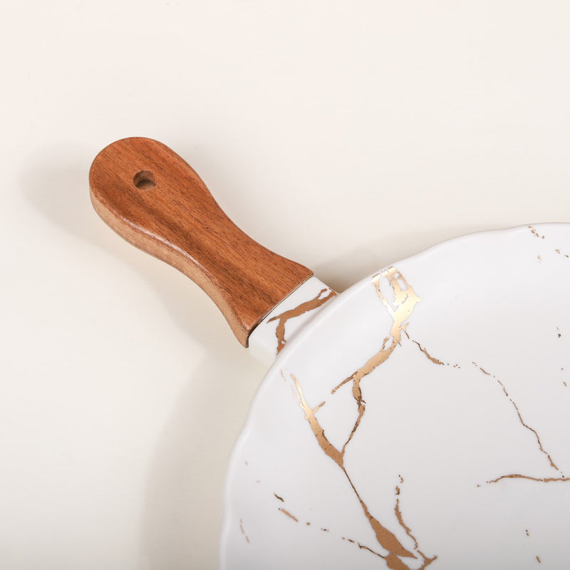 Marble Serving Pan - Ceramic platter, serving platter, fruit platter | Plates for dining table & home decor